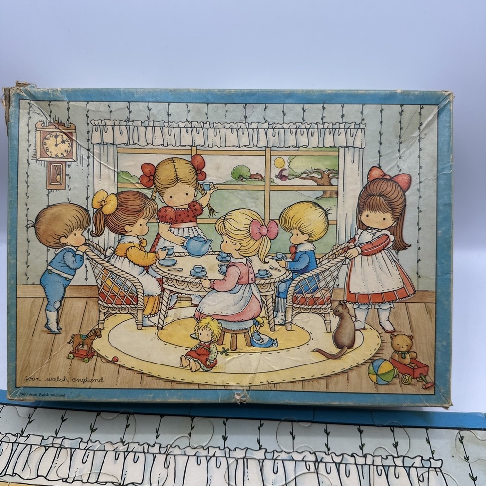 Springbok Tea Party 48 pc Children's Jigsaw Puzzle 1980 Complete Vintage